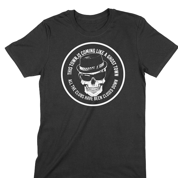 Ghost Town Skull Logo The Specials Men's Ska T-Shirt