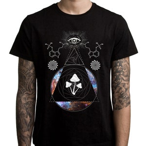Magic Mushroom Trip Psychedelic Men&#39;s T Shirt