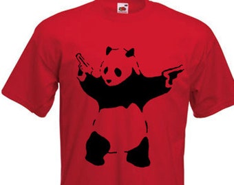 Banksy Panda Mens T-Shirt