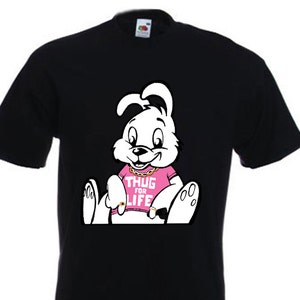 Banksy Thug For Life Bunny Men&#39;s T-Shirt
