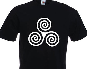 Celtic Spiral Men's T-Shirt - Pagan Celtic Wicca Magick