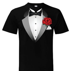 Funny Tuxedo Pixel Tuxedo Wedding Gifts for Dad Sc' Men's T-Shirt