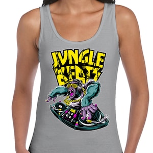 Jungle Beatz Junglist Women&#39;s Vest Tank Top - Jungle Monkey Music