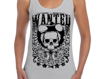 NEW MENS PRINTED CHAOS NATIVE TRIBE SKELETON TANK TOP GRAPHIC DESIGN SUGAR SKULL