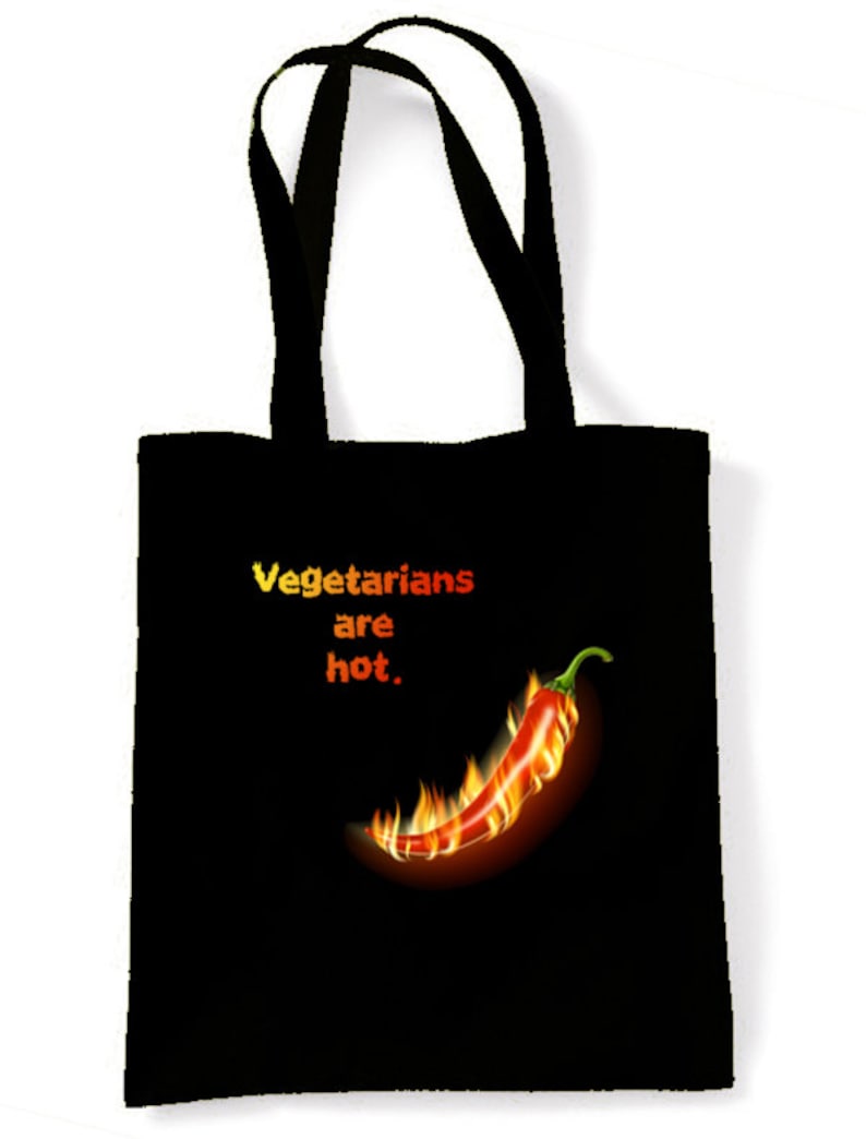 Vegetarians Are Hot Tote Shopping Bag