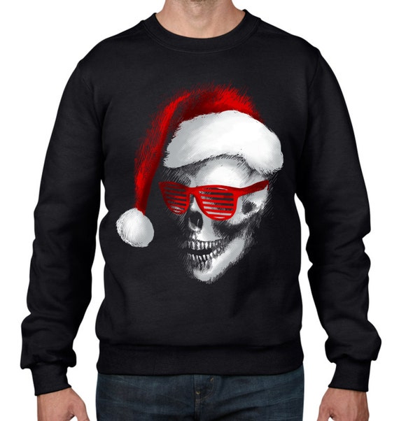 Santa Claus Skull Men s Christmas Sweatshirt Jumper Christmas