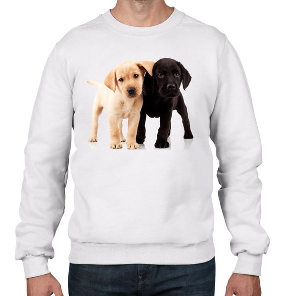 Labrador Puppies Men s Sweatshirt Jumper Dogs Labrador Pups Dog Puppies Puppy Cute Animals