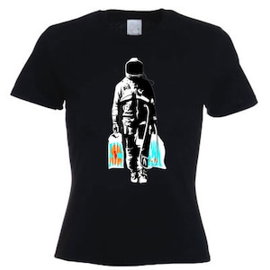 Banksy Spaceman Damen T-Shirt