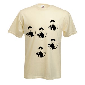Banksy Parachute Rat Mens T-Shirt