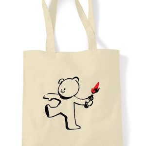 Banksy Teddy Tote Einkaufstasche