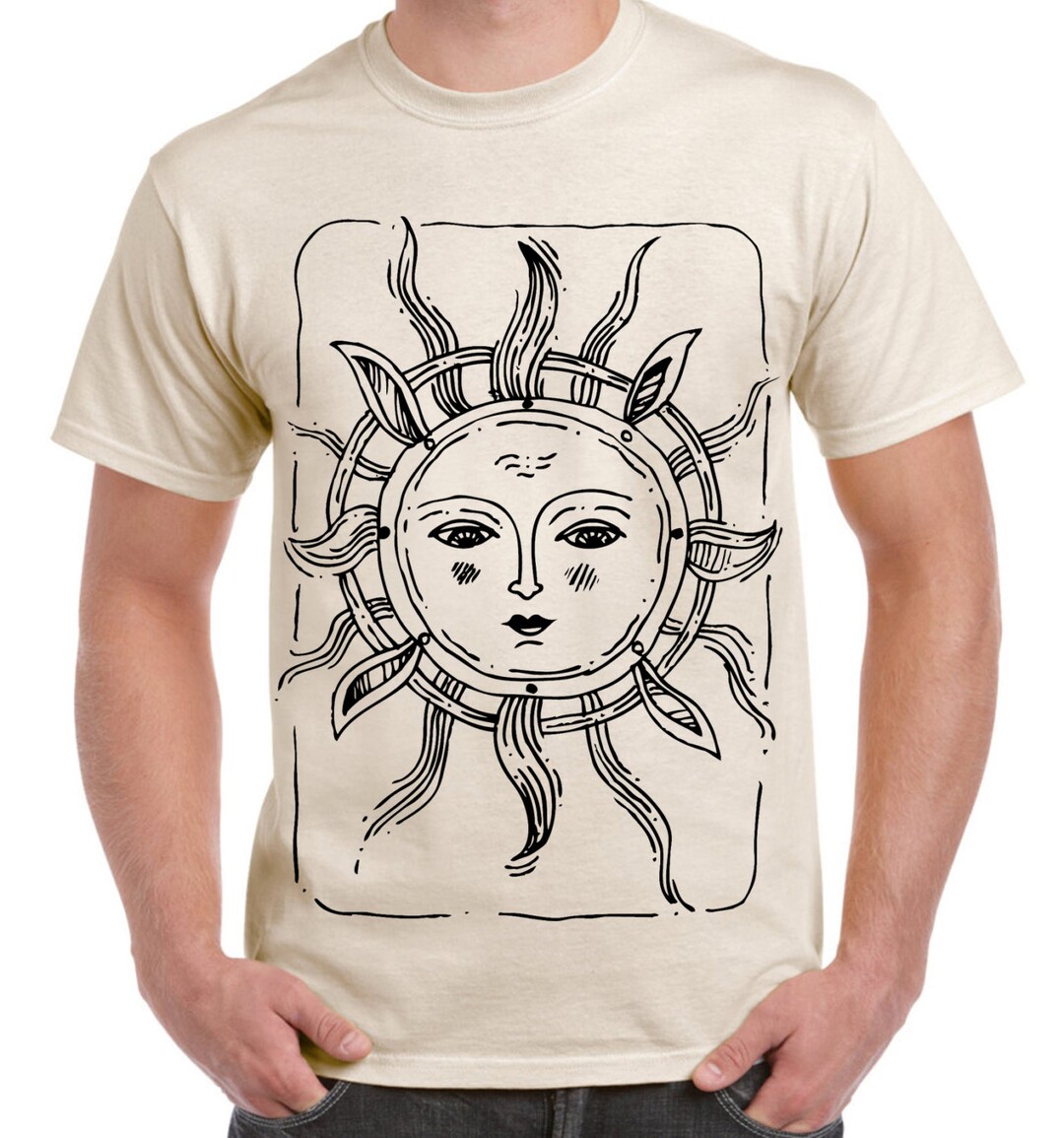 Sun Design Large Print Men's T-shirt - Holiday Festival