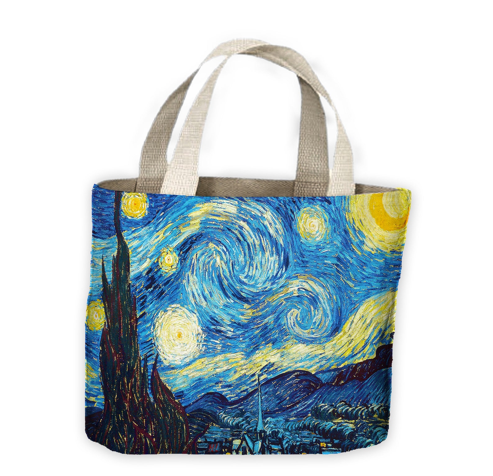 Van Gogh Starry Night Tote Shopping Bag For Life Etsy