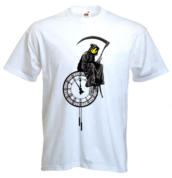 Image of Banksy Grim Reaper Men's T-Shirt