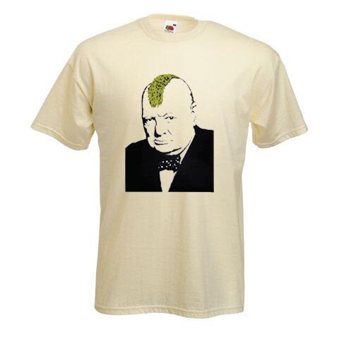 Image of Banksy Churchill Mens T-Shirt