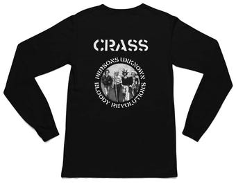 Crass Bloody Revolutions Long Sleeve T-Shirt - Hardcore Punk Anarchist