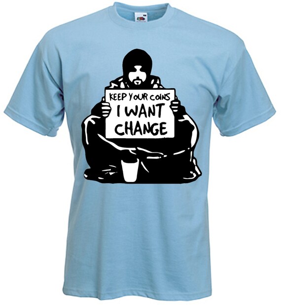 Tribal T-Shirts - Felpa con cappuccio da uomo Banksy I'm Out of Bed and Dressed Rat, bianco, S