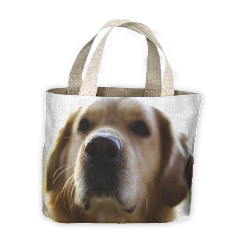 Golden Labrador Face Tote Shopping Bag For Life Pet Dog Labradors