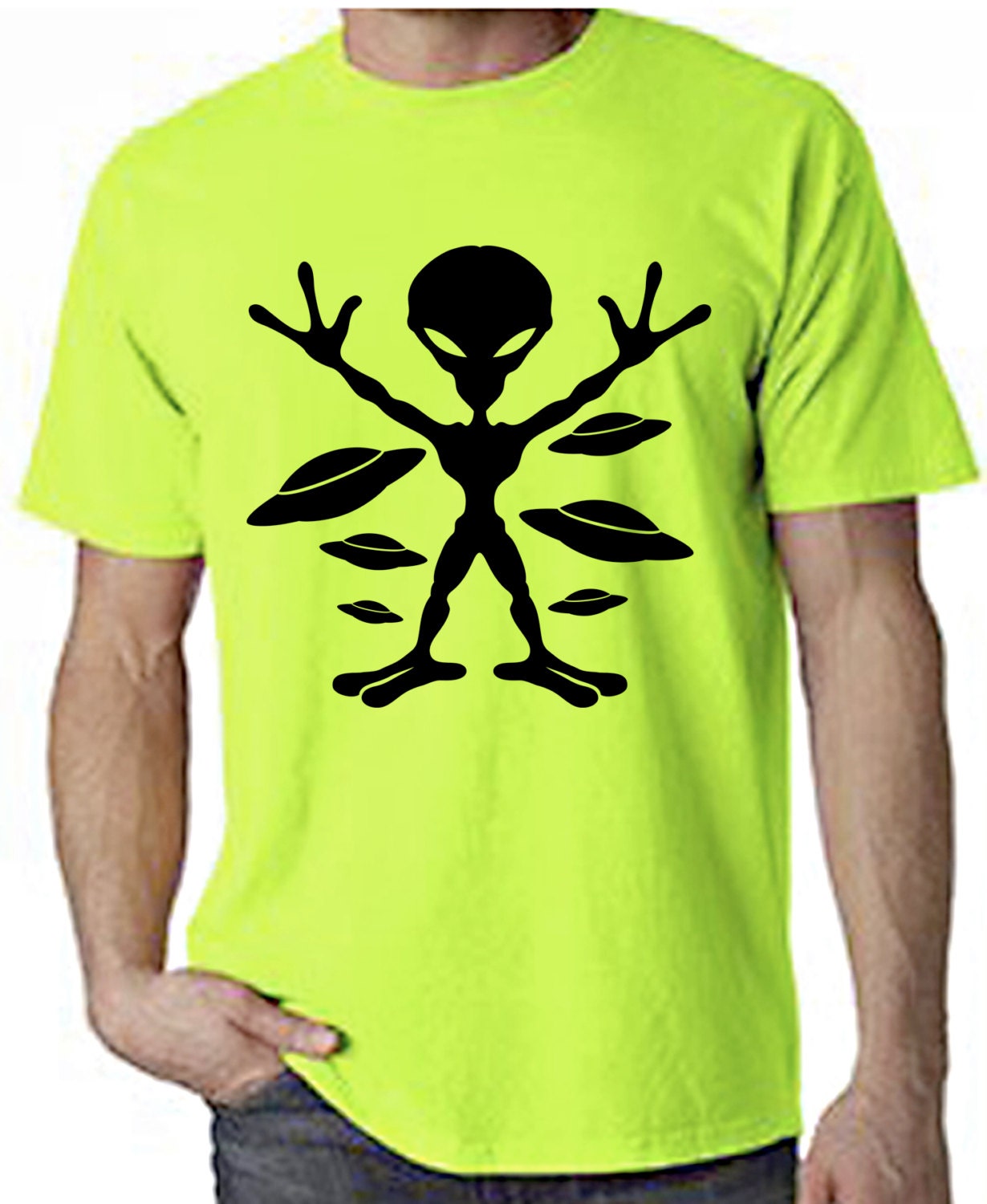 Image of Alien Neon Men's T-Shirt