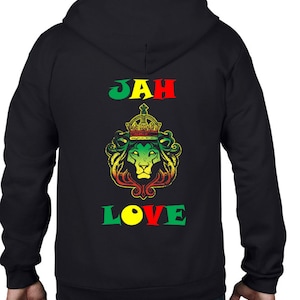 Jah Love Reggae Full Zip Hoodie