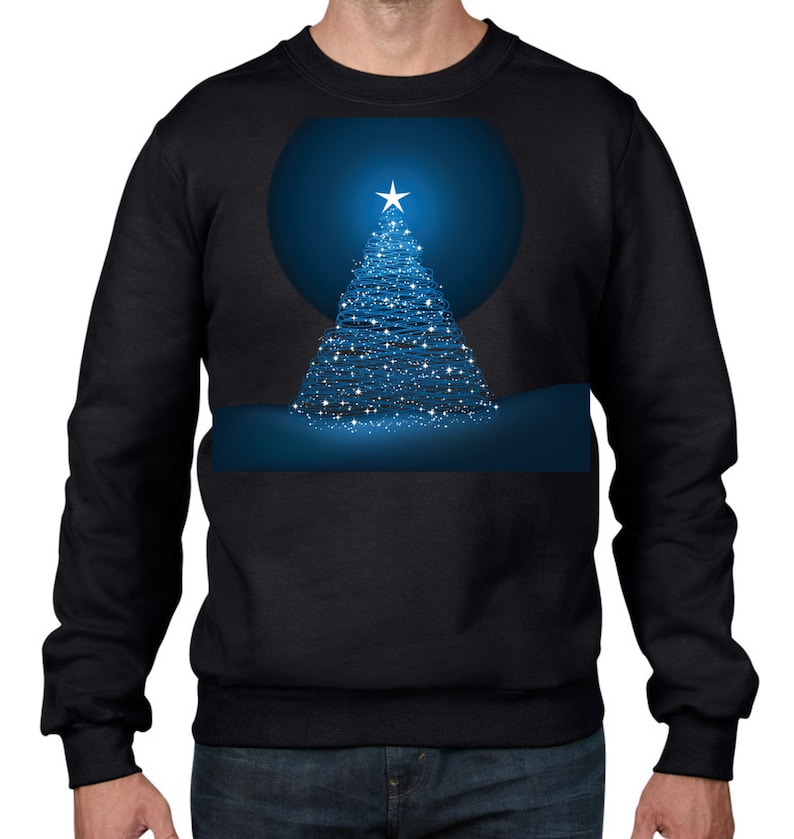 Christmas Tree Men's Christmas Sweatshirt Jumper image 1