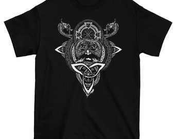 Koszulka męska Viking Compass Warrior Tattoo Vegvisir
