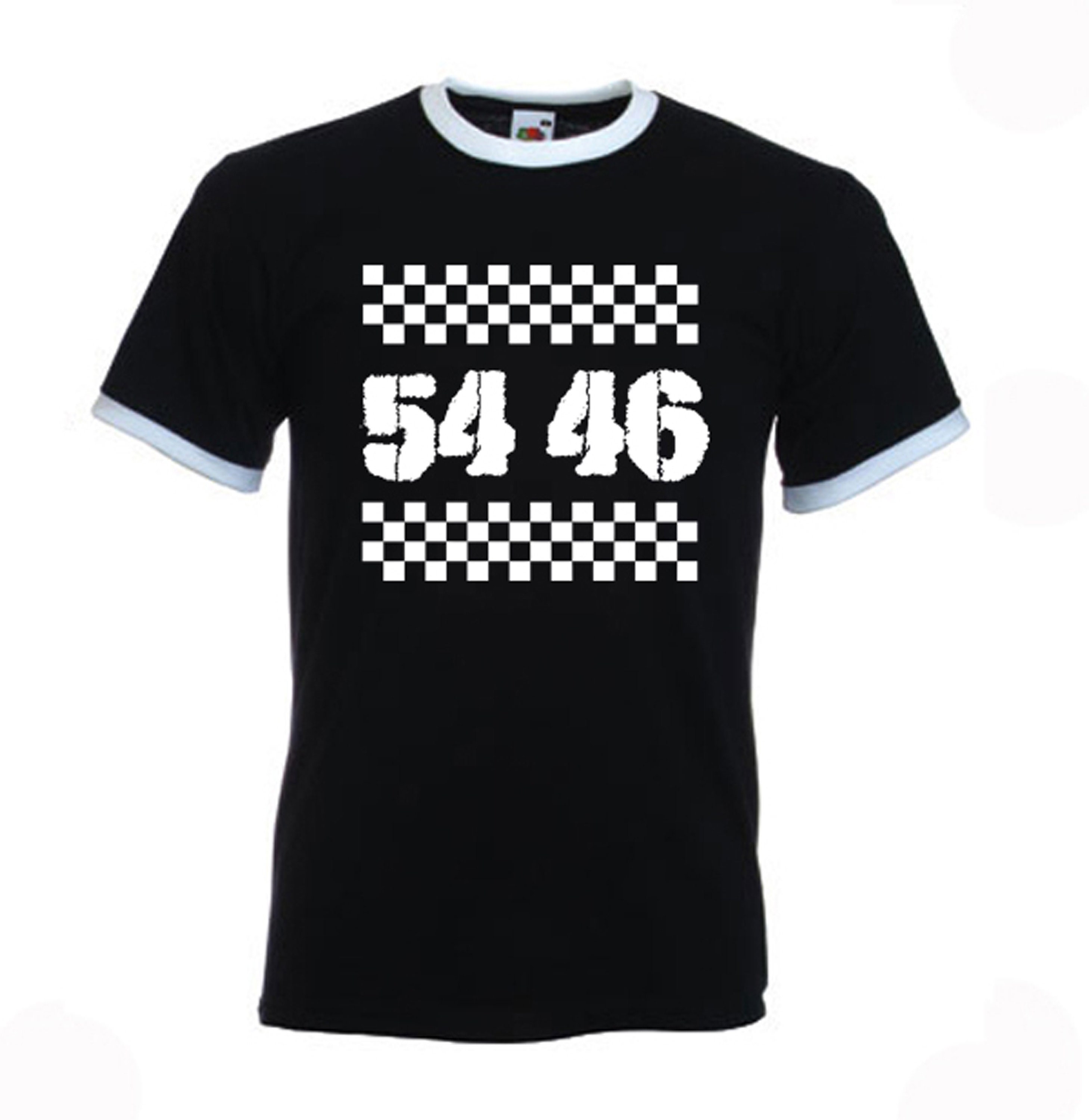 Image of 54 46 | Was My Number Toots & The Maytals Ska Reggae Mod Skinhead Men's Contrast Ringer T-Shirt