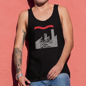 Factory Pleasures Men&#39;s Vest Top - Factory Records Joy Division Tribute