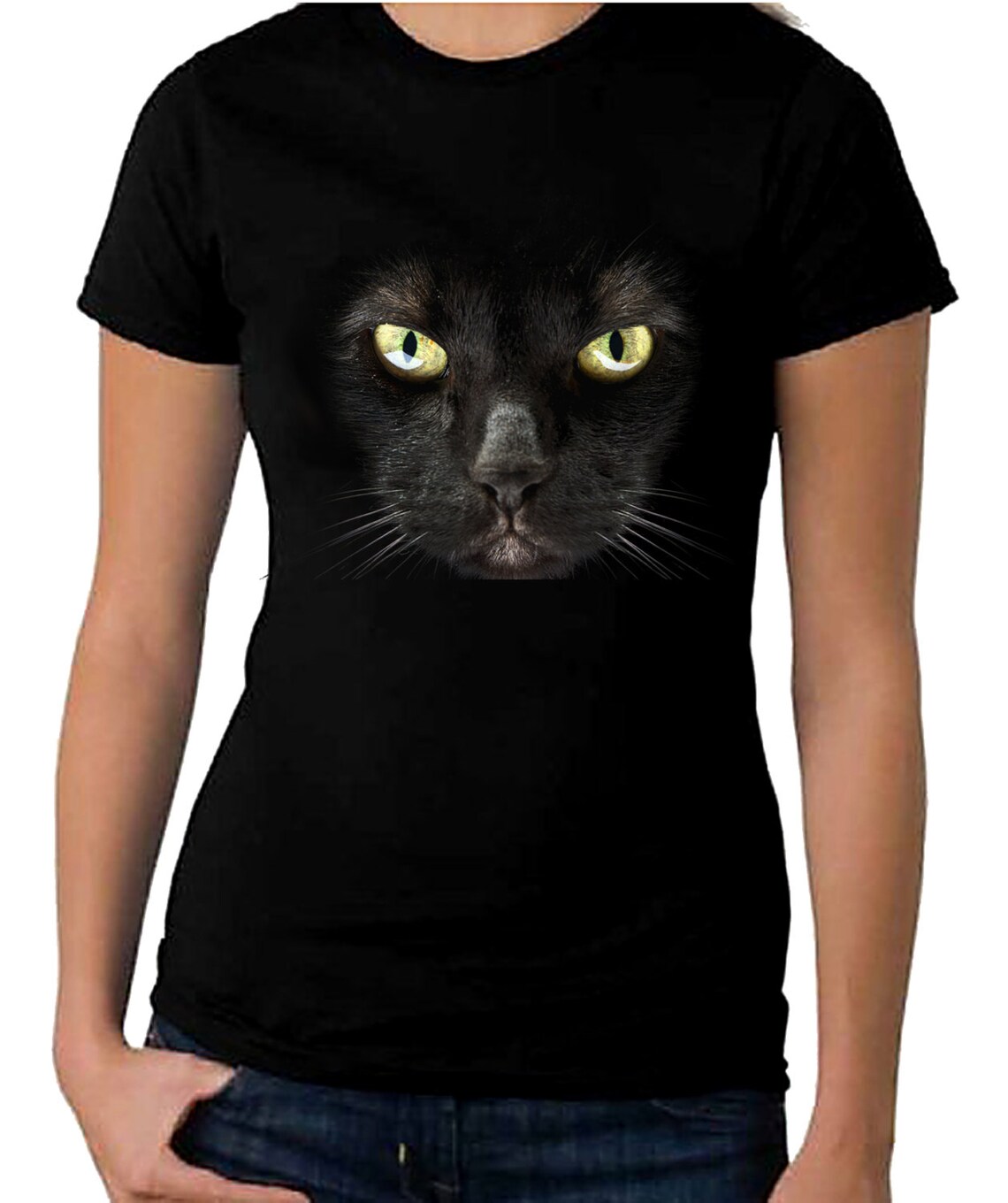 Black Cat Halloween Fancy Dress Women's Tshirt Etsy