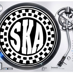 Ska Circle Logo Slipmat - Vinyl Turntable Decks Two 2 Tone