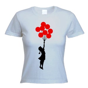 Banksy Balloon Girl Womens T-Shirt