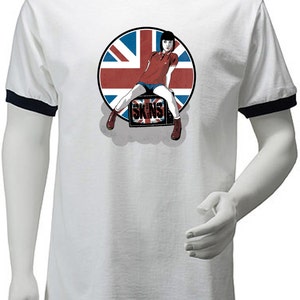Koszulka męska Skinhead Girl Union Jack Ringer