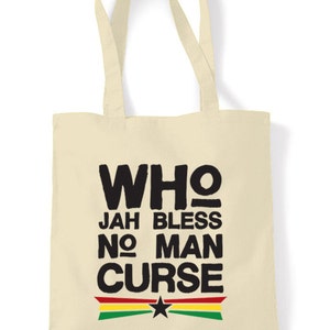 Who Jah Bless Tote Shopping Bag