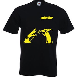 Banksy HMV Bazooka Dog Men&#39;s T-Shirt
