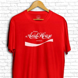 Enjoy Acid House Classics Men's T-Shirt - Dance Music DJ Old Skool Rave Festival Techno EDM Tee