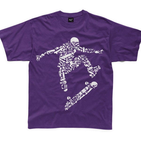 Skateboarder Kids T-Shirt pour enfants - Skater Skateboard Skateboard Skateboard Vêtements