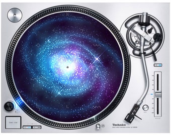 Spiral Galaxy DJ Slipmat - Platos giratorios de vinilo Universe Cosmic