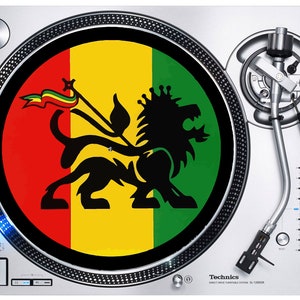 Lion Of Judah DJ Slipmat - Tocadiscos de vinilo Rastafari Rasta Reggae