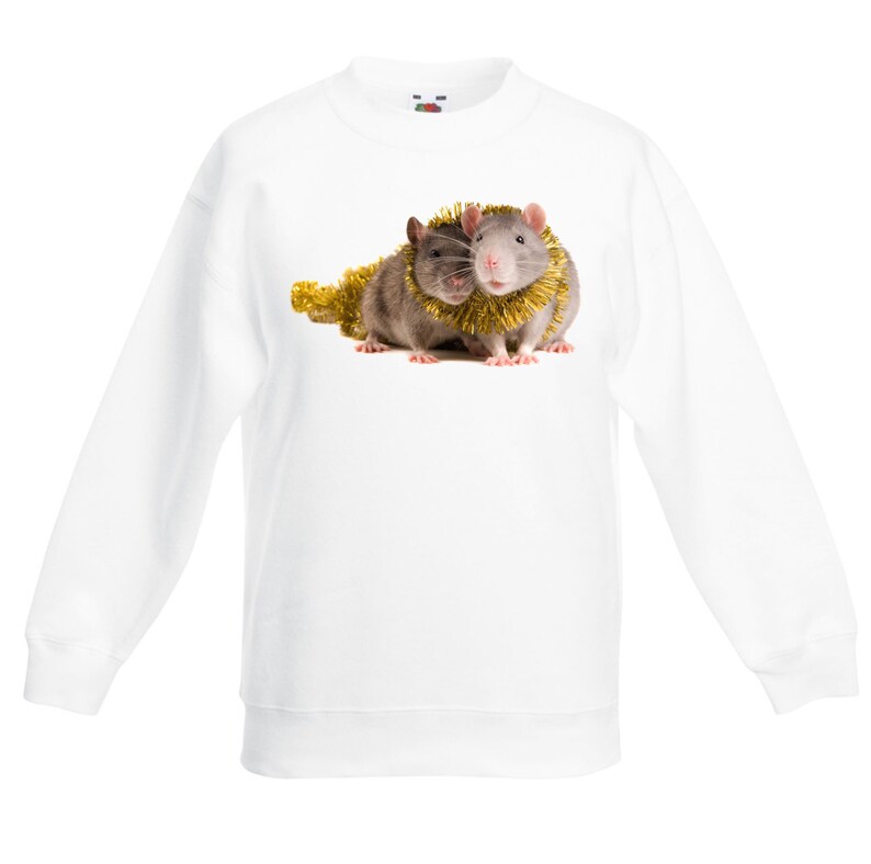 Christmas Pet Rats Children/'s Unisex Christmas Jumper