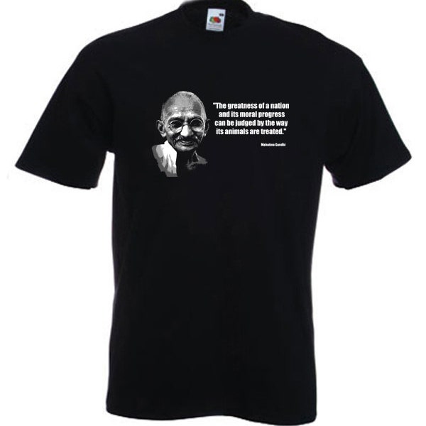 Gandhi Vegetarian Quote Men's T-Shirt