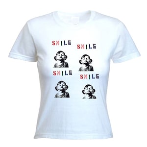 Banksy Smile Women&#39;s T-Shirt