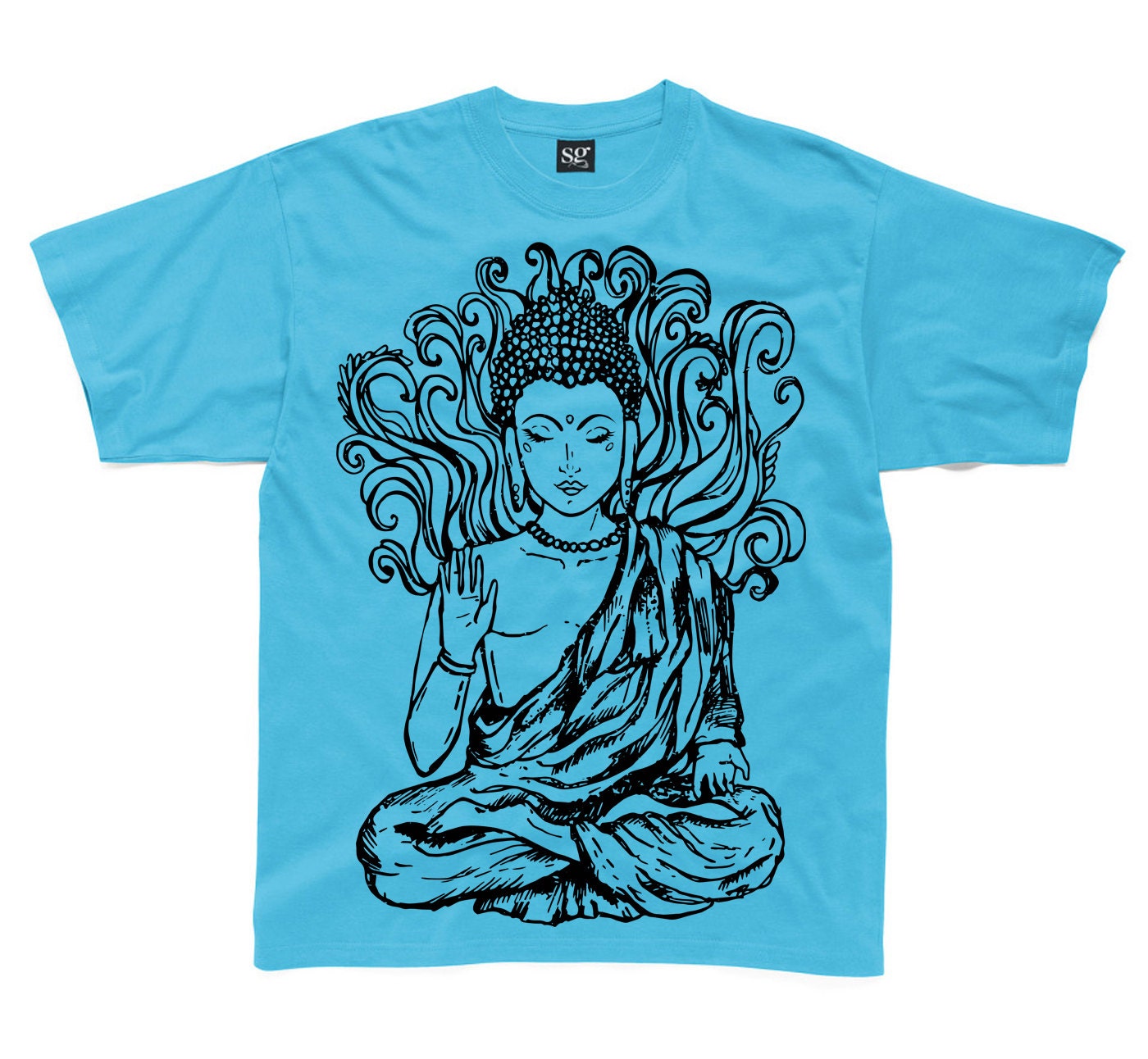 Buddha Large Print Kid's Children's Unisex T-shirt - Buddhism