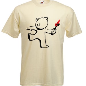 Banksy Teddy Mens T-Shirt