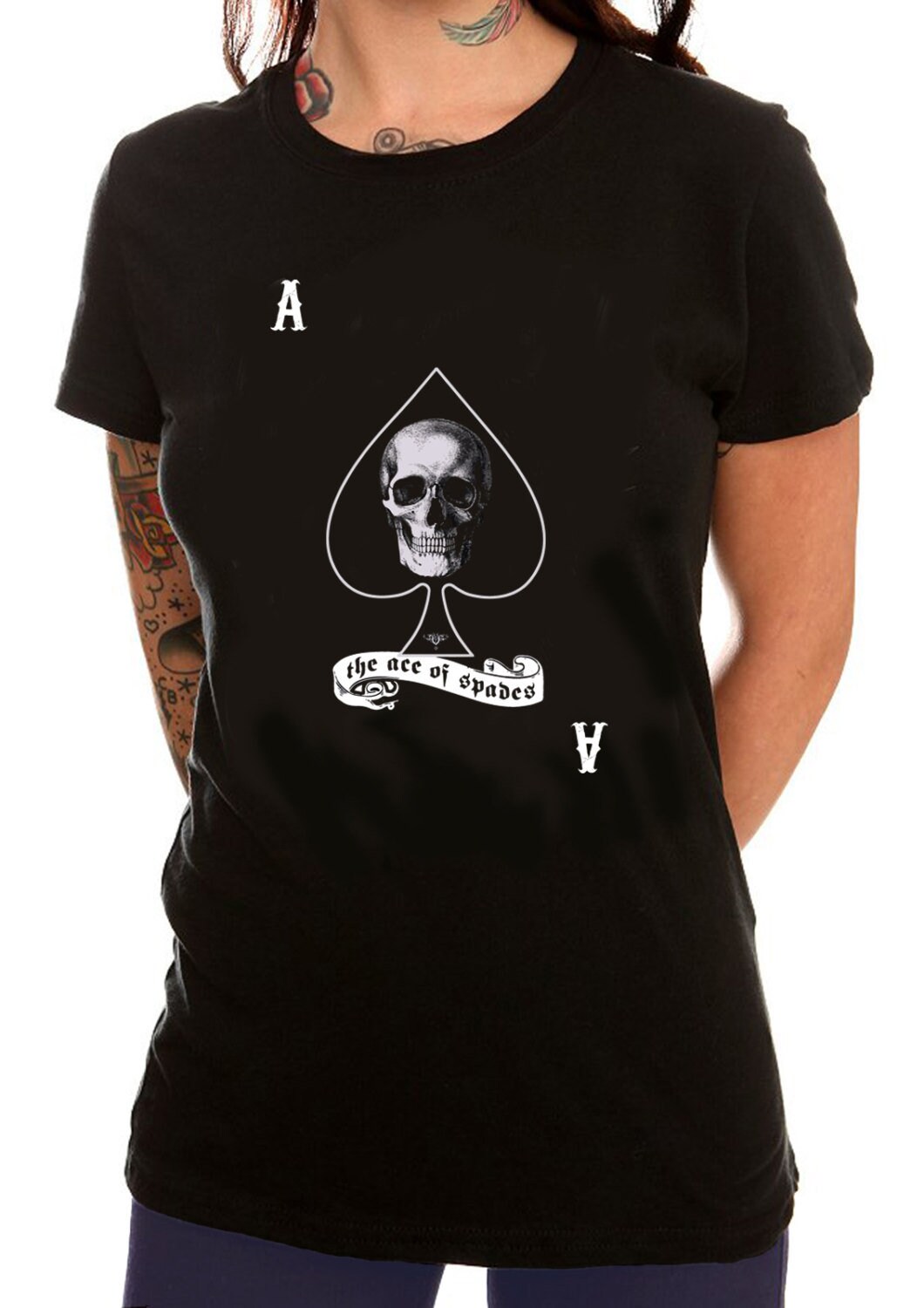 Image of Ace Of Spades Skull Women's T-Shirt