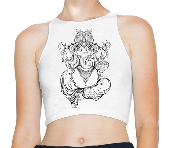 Ganesh Indian hindou elephant God Hipster Large Print Men/'s Vest Tank Top