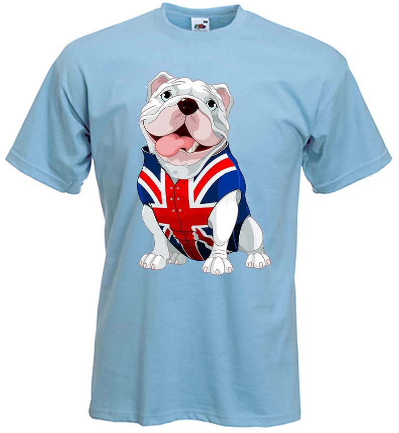 British Bulldog Waistcoat Union Jack Men's T-Shirt 