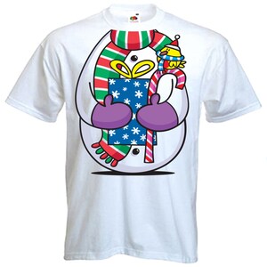Snowman Fancy Dress Men&#39;s Christmas T-Shirt