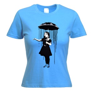 Banksy Nola Umbrella Girl Women&#39;s T-Shirt