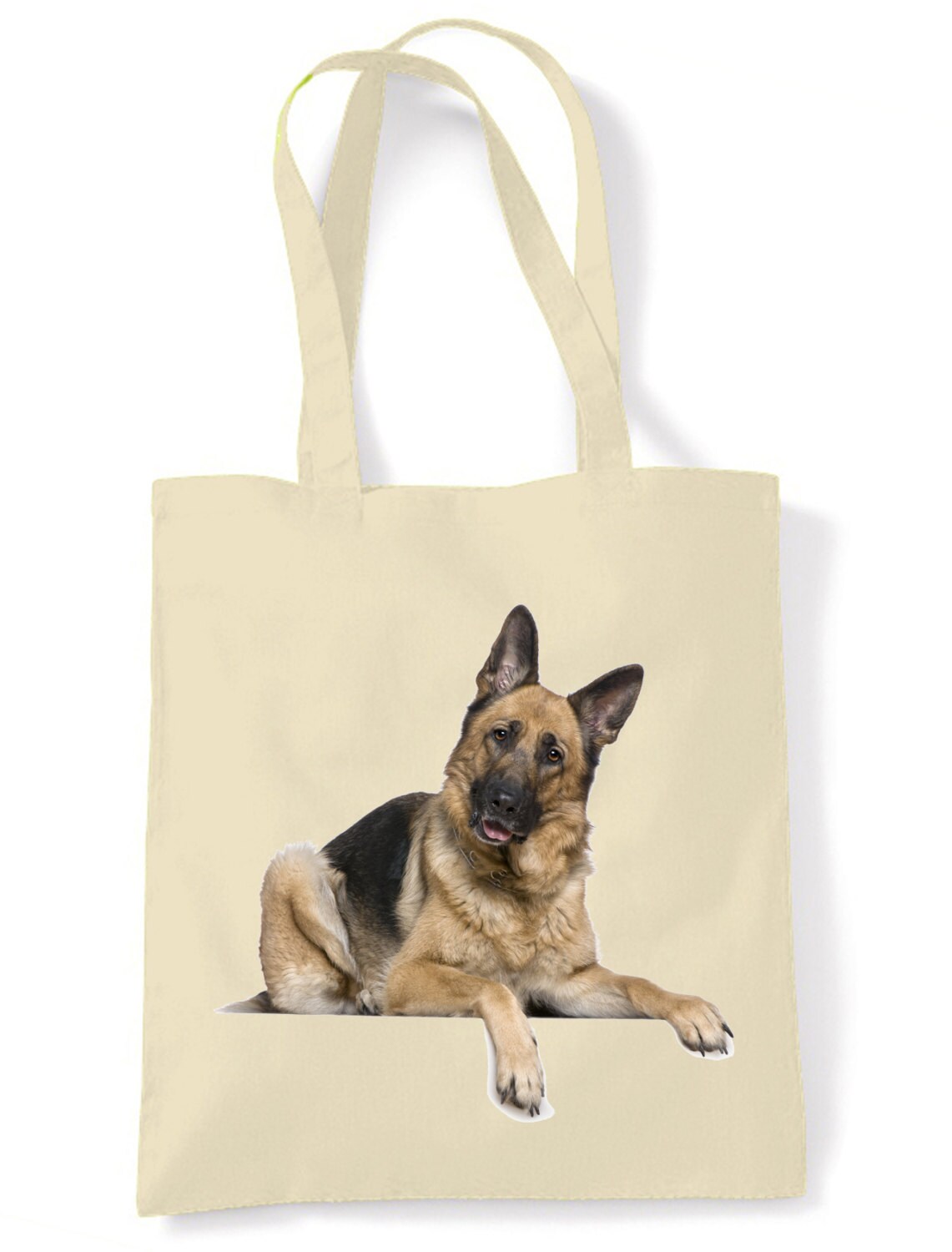 German Shepherd Cotton Tote Shopping Bag