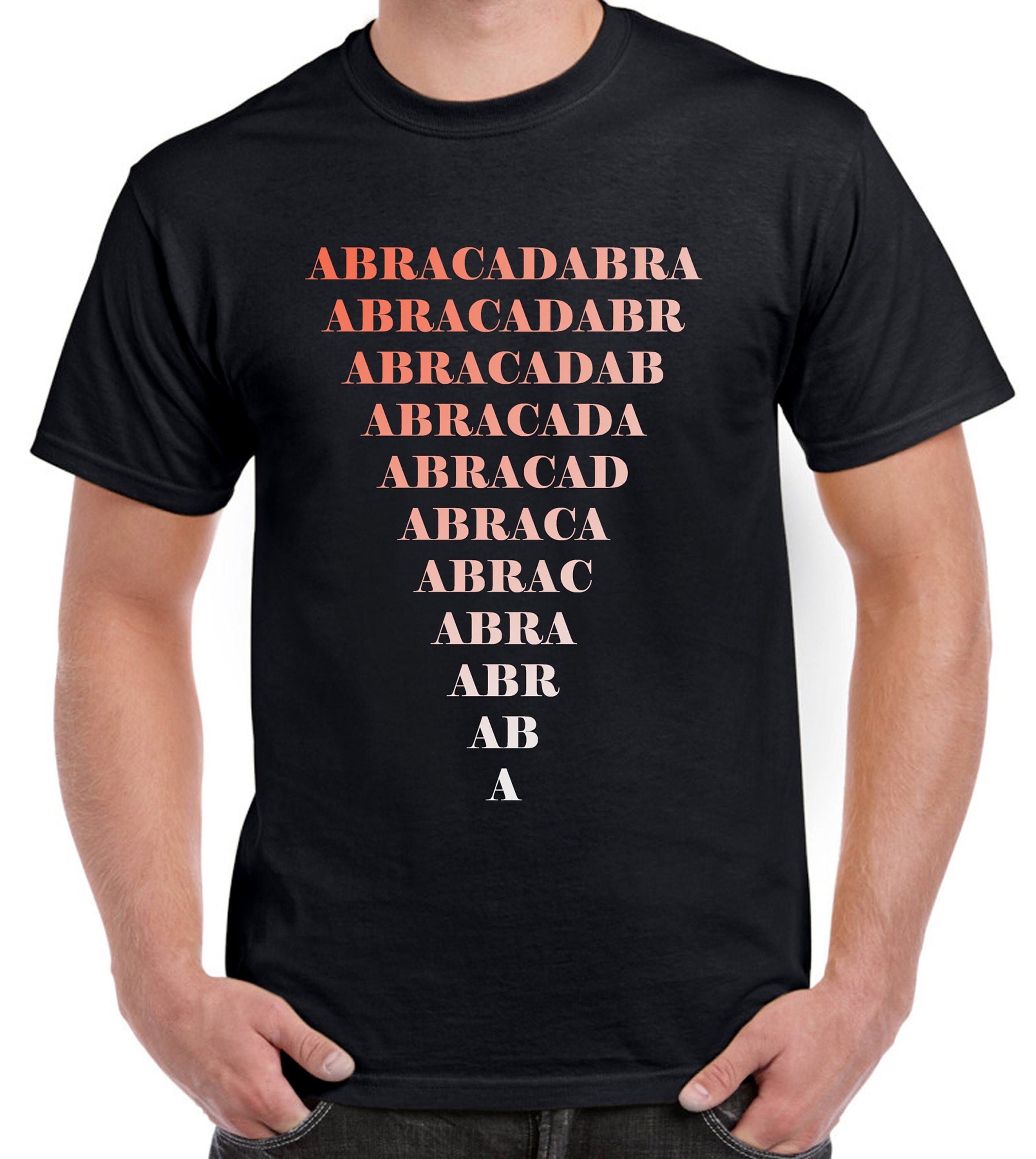 Image of Abracadabra Mens T-Shirt - Magick Pagan Wicca Aleister Crowley