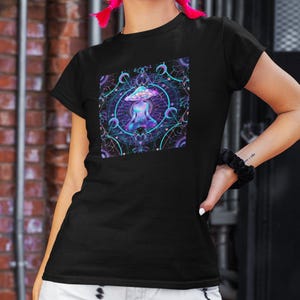 Magic Mushrooms Meditation Psychedelic Women&#39;s T-Shirt